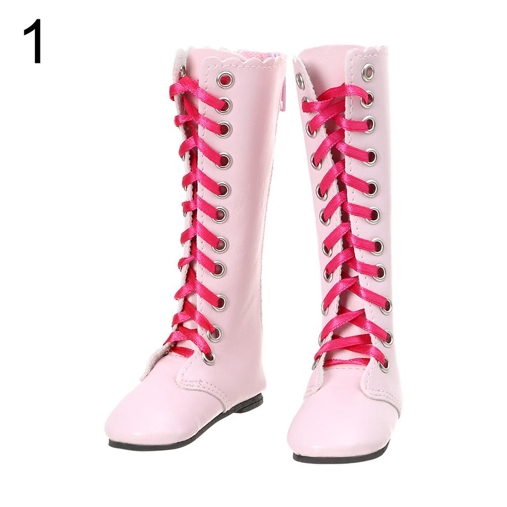 Fashion PU Doll Boots High Heel Princess Shoes For Bjd 1/3 Doll Shoes Accessories 60cm Doll Clothes Wearing Play House Kids Toys