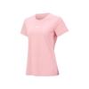 Li Ning Table Tennis Series Solid Color Fitted Brand Logo Minimalist Breathable Short Sleeve T-Shirt Unisex Tops Frosted-Pink ATSV616-1