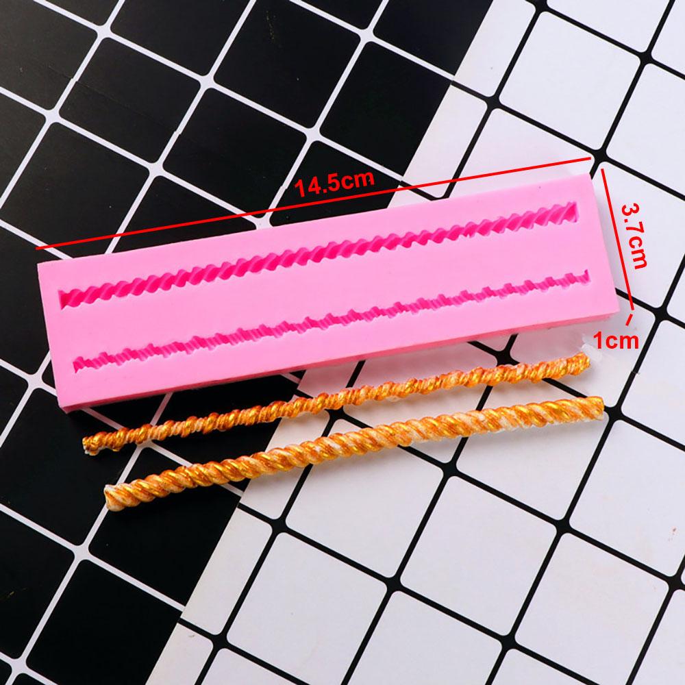 

Silicone World Fondant Silicone Mold Cake Decoration Mould Rope Weaving Bamboo Basket Cake Surround Sugar Turning Chocolate Mold