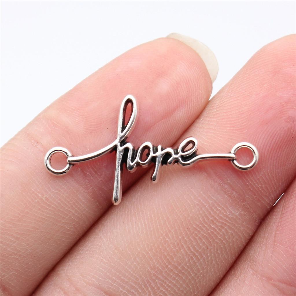 Letter Plate Connectors Alphabet A-Z Antique Bronze Zinc Alloy Jewelry Making Craft Parts DIY Connect Parts