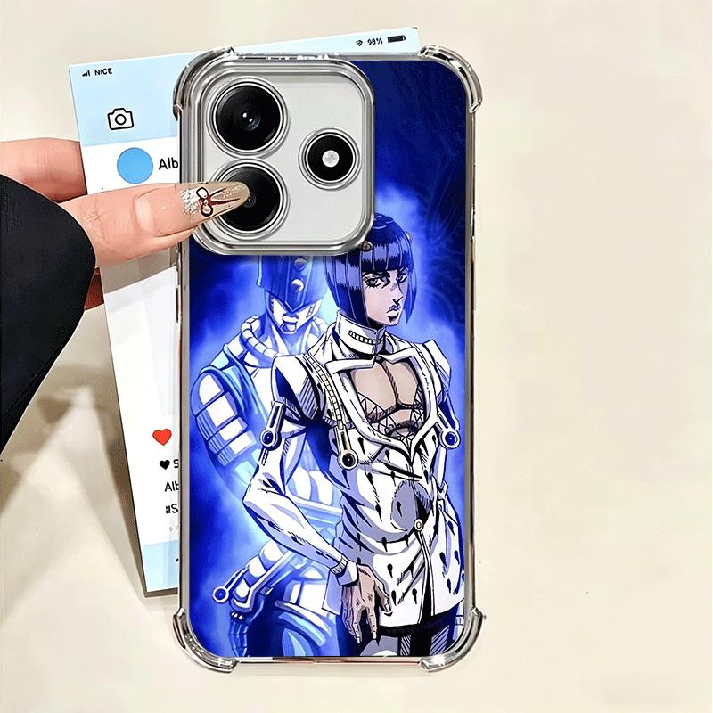 

JoJo Adventure Bruno Buccellati Soft Phone Case For Xiaomi Poco X7 X8 Pro Max X6 X5 X3 F8 Ultra F7 M8 M7 M5S Redmi 15C 15A 15 14 Xiaomi Poco X7