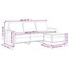 Vidaxl 3-Osobowa Sofa Z Podnóżkiem, Czarna, 180 Cm, Sztuczna Skóra