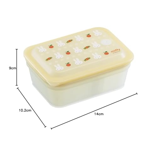 Skater Bento Box Ag+ Antibacterial Fluffy Packing Integrated 1 Tier 450ml Miffy PAS5AG-A