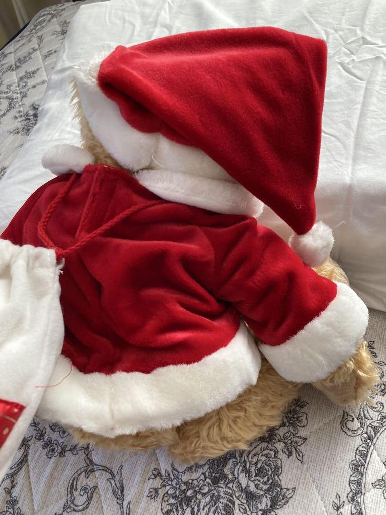 [USED] Santa Claus teddy bear backpack