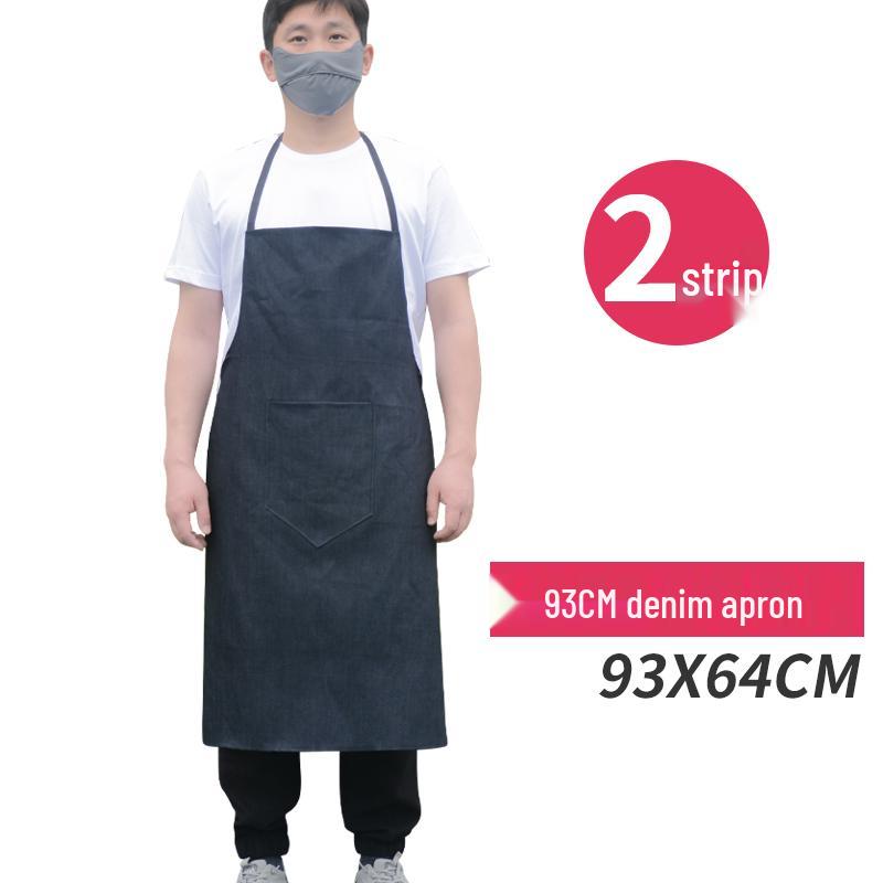 Unisex Thickened Denim Canvas Apron: Wear-Resistant, Anti-Stain, Ideal for Welding and Labor Protection