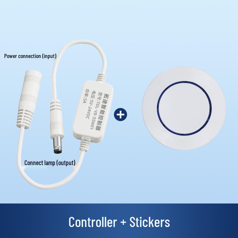 Smart WiFi Switch for Cabinet/Wardrobe Light Strip with Mijia App Integration, Voice Control, and Cycle Timer.