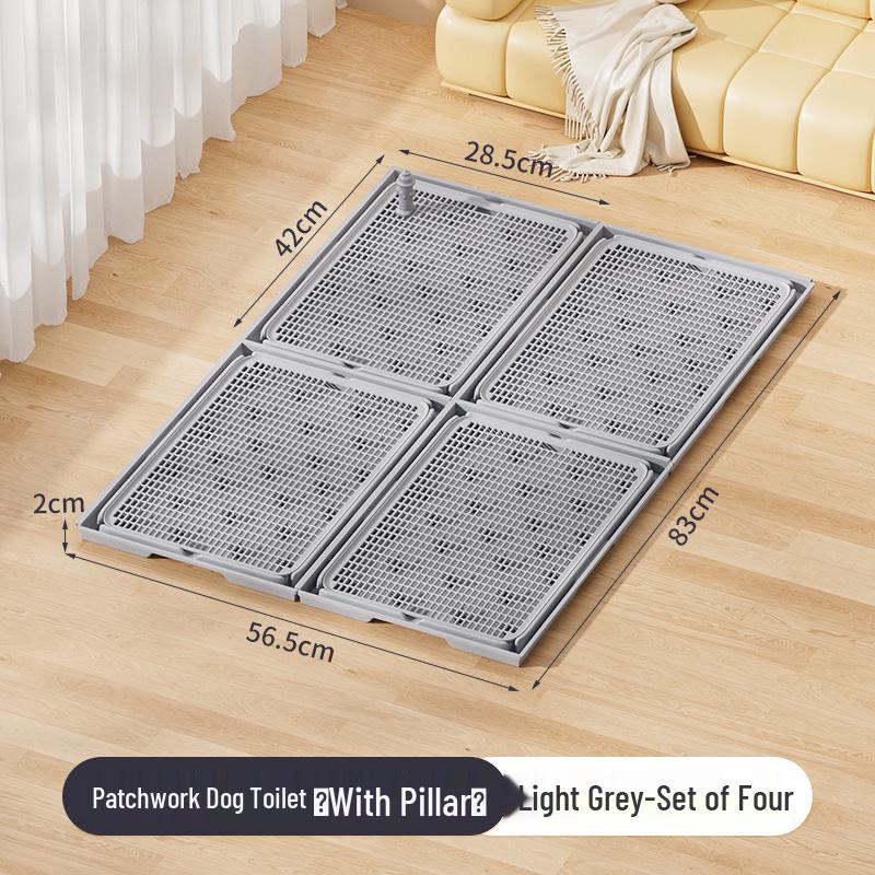 Extra Large Leak-Proof Dog Toilet with Urine Guide Post for Dogs of All Sizes