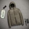 Men's Ultra-Thin Lightweight Down Cotton Jacket, Large Size, Cold-Proof, Short, Off-Season Clearance