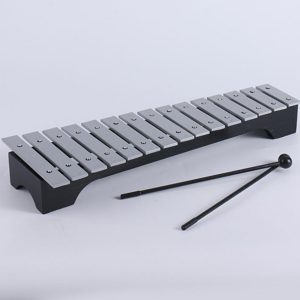 Glockenspiel Kit 15 Tone Xylophone Aluminum Percussion for Early Education Enlightenment