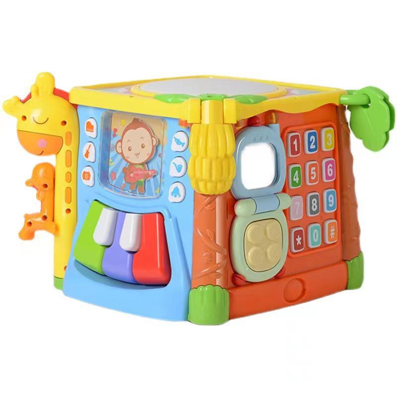 

Гую Шестигранник Детский Музыкальный Барабан: Развивающая игрушка-пазл для детей 0-1 года