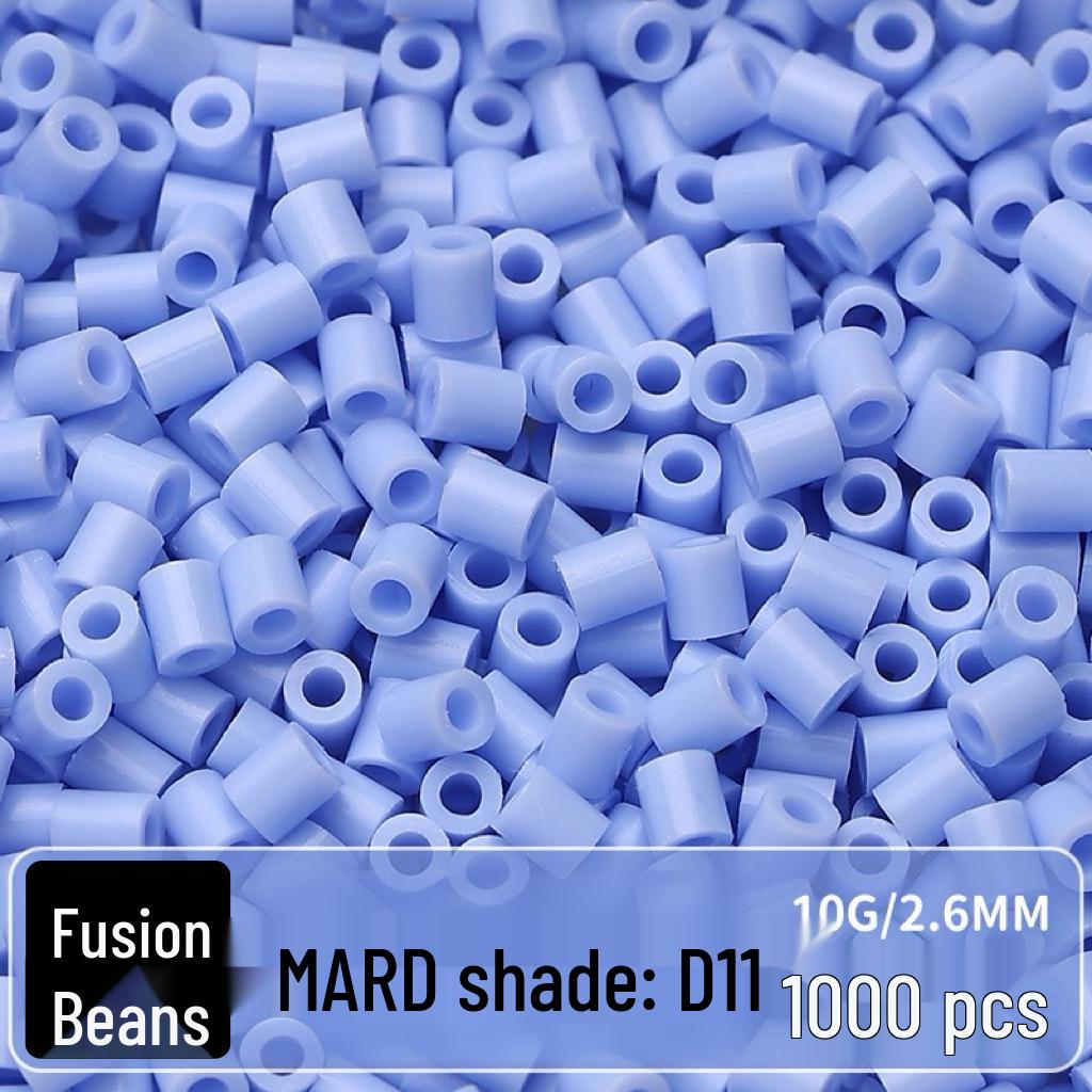 Confezione di Ricarica Perline Termofusibili da 264 Colori - 1000 Perline, 2,6 MM, Materiali per Puzzle 3D Fai da Te