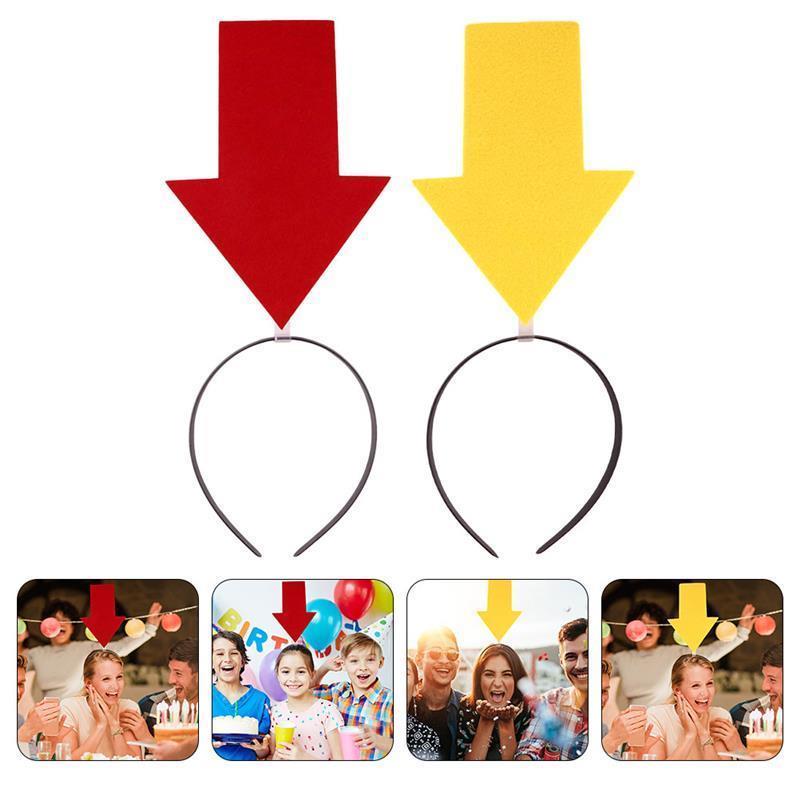 

2pcs Arrow Headband Novelty Hair Clasp Festival Hair Accessory Party Costume Headwear Dress Up Prop Party Hats Costume Accessory 32.00X14.00X1.50CM