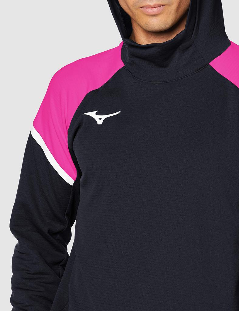 Mizuno Tennis Long Black x Size S Size Sweatshirt, Sleeve, 62JC0003, Pink, (Japan S)