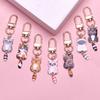 Cat Pendant Selling Cute Fun Cartoon Keyring Kitty Bicycle Car Motorcycle Keychain Metal Accessories Fashion Man Woman Gift