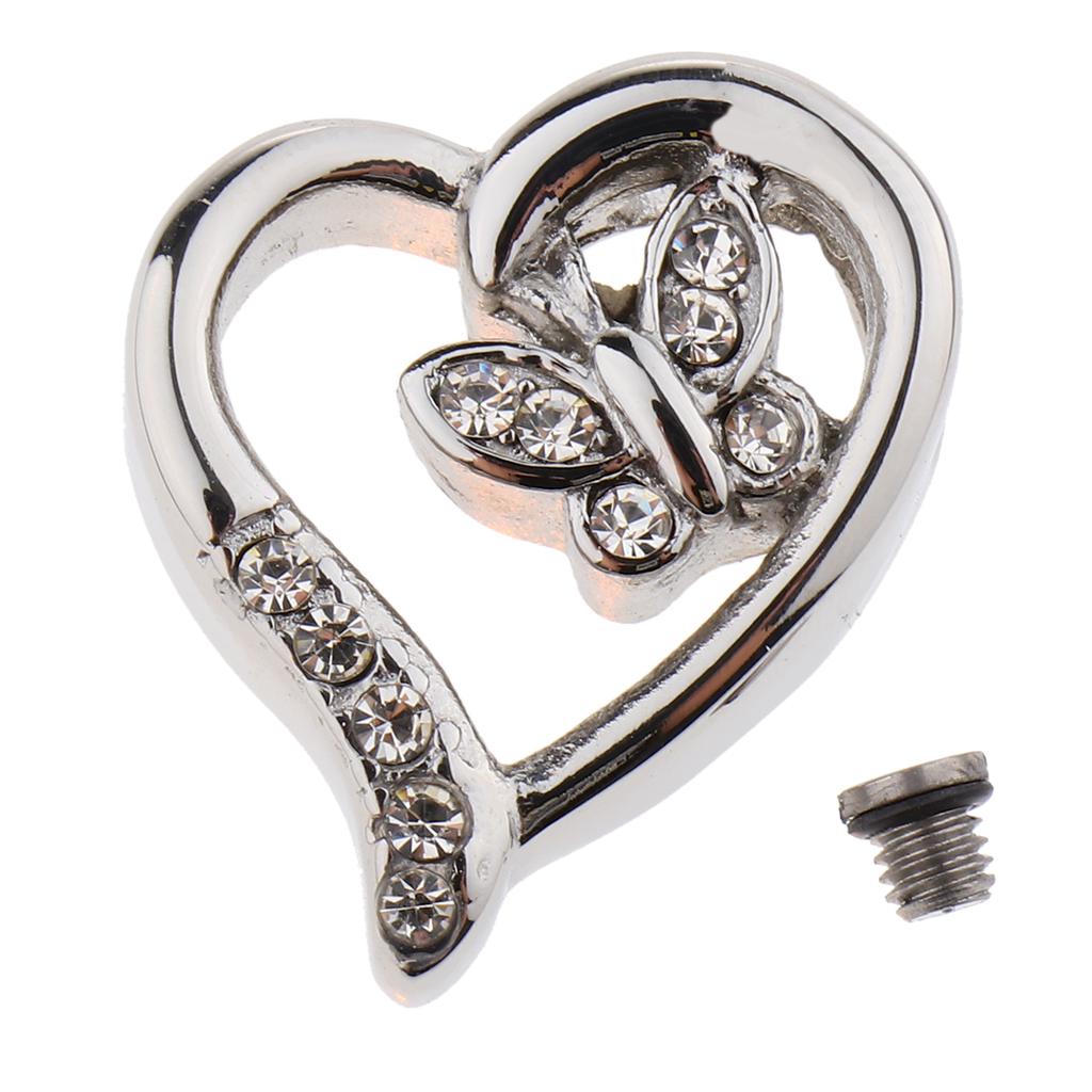 Stainless Steel Hollow Heart Shaped Pendant To Commemorate the Ashes of Pet