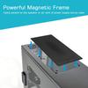 287mm 140mm X 2 PC Fan Dust Mesh Filter 11.3inch X 5.79inch PVC Computer PC Case Dust Proof Filter Cover Magnetic Black 2-Pack