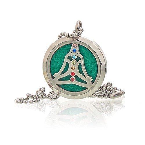 Essential Oil Diffuser Necklace Yoga Chakra 30mm