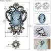 1PC Queen Rhinestone Boutonniere Vintage Fashion Accessories Brooch Pin Christmas Gift Jewelry