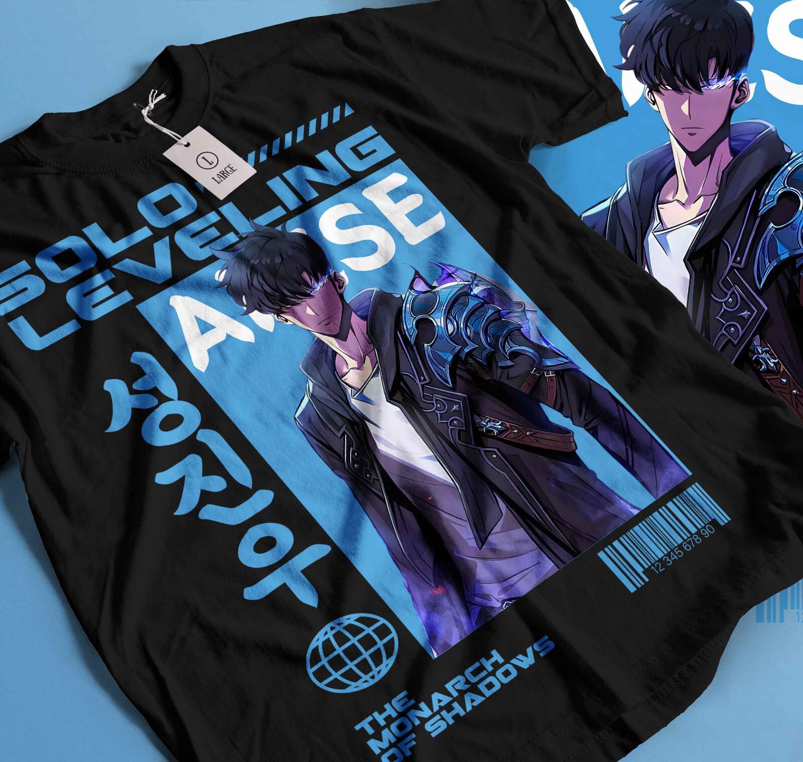 

Solo Leveling T-Shirt Mens Womens Tees Top Sung Jinwoo Liu Zhigang Anime Jonas Reiji shirt SIZE 357 S