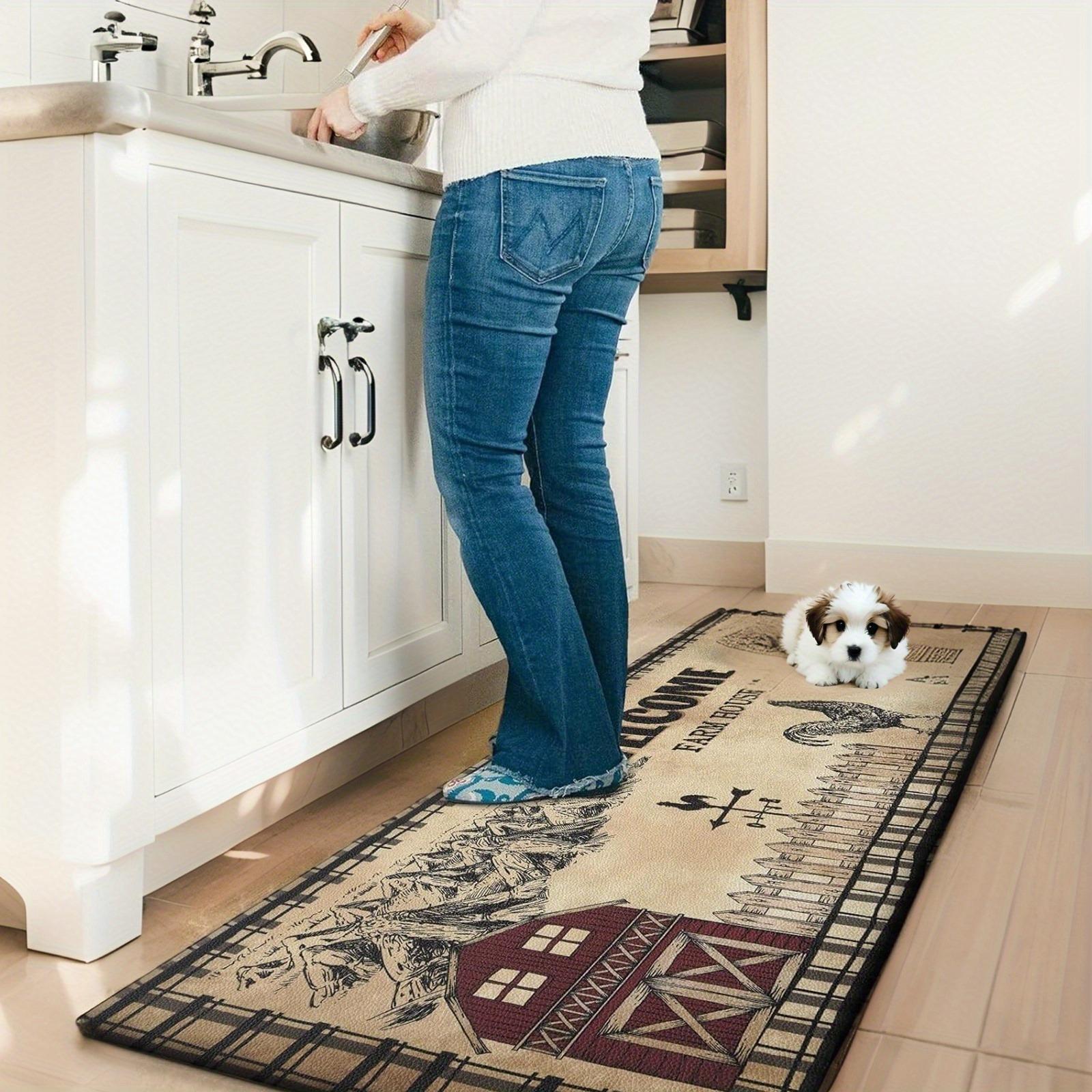 

1PC Sea turtle Kitchen Rug Non-Slip Door Mats Pop design Bathroom Rug Bath Mat Carpet for Home Sink Laundry Decor 400MMx600MM