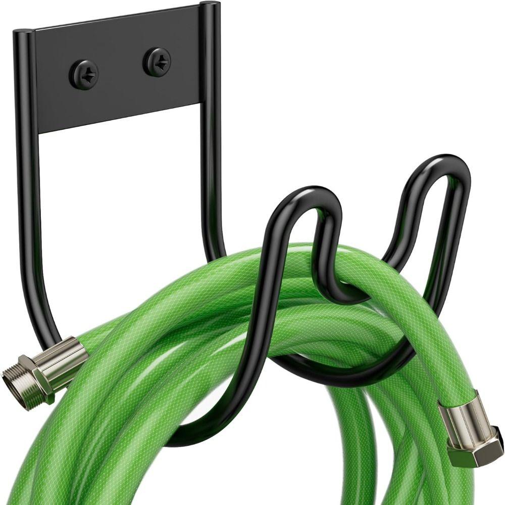 Easy Installation Garden Hose Hanger Iron Metal Water Hose Rack Garden Water Pipe Hook Garden Use