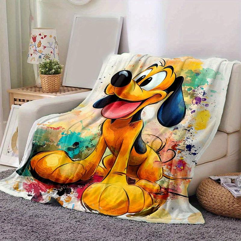 

1PC Colorful Pluto Art Blanket - Seasonal Universal, Home Decorative Throw, Soft Warm Blanket, Soft Flannel Throw Blanket, Living Room, Trav 100x150cm