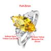 3 Carat Marquise Cut Full Moissanite Engagement Ring for Women   Copper3 Stones Diamond Wedding Bands Fine Jewelry