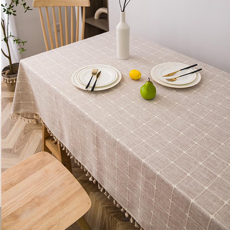Cross-Border Hot-Selling Fresh Cotton Linen Tablecloth: Wash-Free, Waterproof, and Oil-Proof - Perfect for Household and Coffee Tables