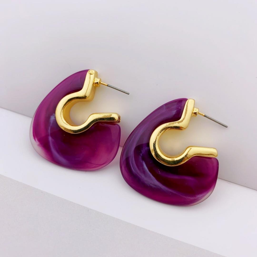 

Уникальные винтажные акриловые серьги с геометрическим дизайном - отлично подходят для повседневного ношения, серьги для женщин