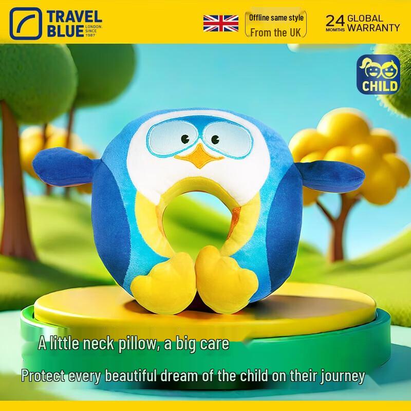 Travel Blue Kids Penguin Neck Pillow