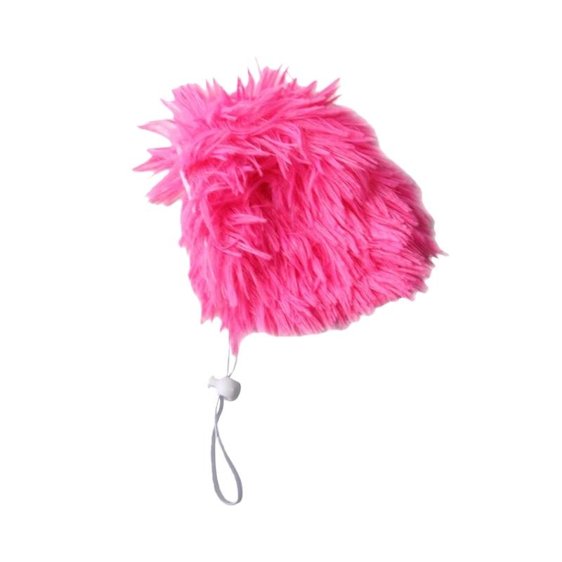 

Soft Breathable Animal Wigs Hat Comfortable for Pet Dog Cats Festival Event Birthdays Parties Photography Pet Headwears рожевий