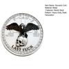 1/2/3Pcs Raven Skull Souvenir Coin Double-Sided Attitude Crow Challenge Coin Token of Freedom Humor