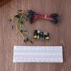 Mb102 Steckbrett Stromversorgungsmodul 830 Punkte Lötfreies Prototypen Steckbrett Kit mit 65 flexiblen Jumperkabeln DIY Elektronik 3.3/5