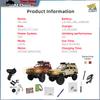 Wpl C54 C54-1 2.4G Rc Car Remote Control 4X4 Off Road Lc80 Model Led Light 1/16 Climbing Rc Truck Electric Toy Car Gift For Boy