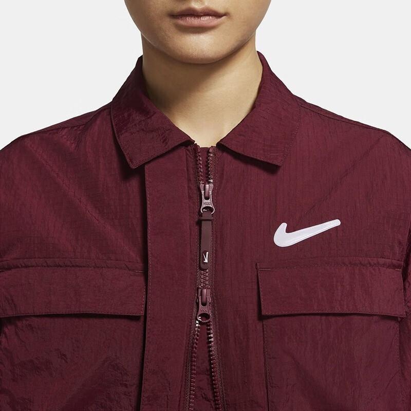 Nike As W Nsw Swoosh Woven Casual Polo Long Sleeve Jacket Unisex Jacket DR5621-638