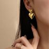 18K Gold Stainless Steel Flower Shell Beach Earrings