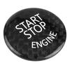 Car Engine Start Stop Button Switch Cover Trim Black Carbon Fiber Ignition Key Ring Sticker Fit for 3 Series E90 E91 E92 E93 E60 E83 E84 X5 X6 E70