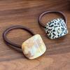 Korean Style Autumn/Winter Elegant Milk Tea Hair Tie - Traceless Acetate Rubber Band Ponytail Holder