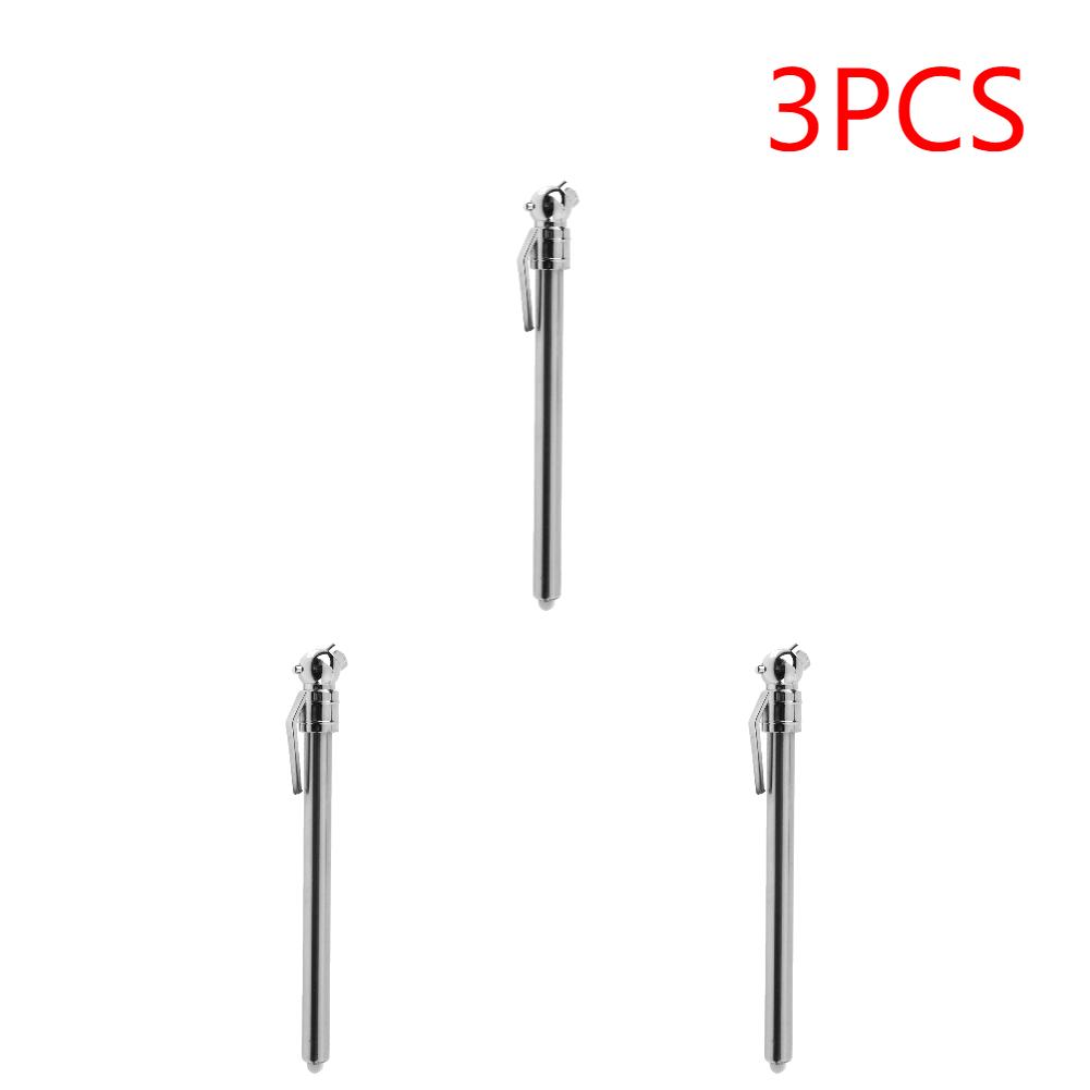 1-3pcs Stainless Steel Pen Shaped Car Vehicle Tire Air Pressure Test Meter Gauge Universal Car Tire Pressure Gauge Barometer