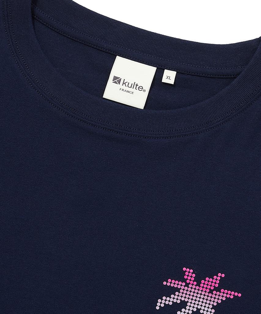KULTE Pixel Palm Tree T-Shirt Navy