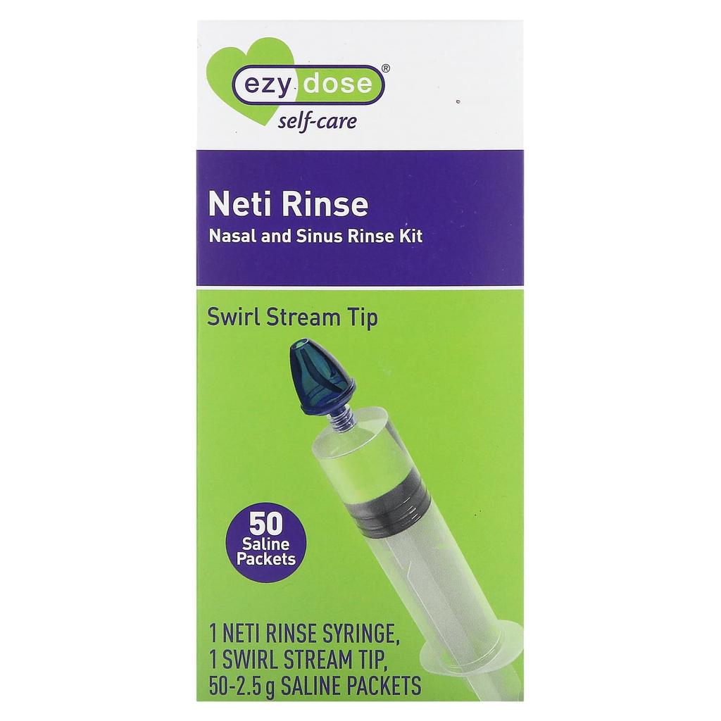 Self-Care, Neti Rinse, Nasal and Sinus Rinse Kit, 52 Pieces