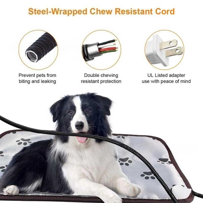 Winter Pet Heating Blanket Pad Wearable Wear Resistant Temperature Warm Cat Dog Mattress Indoor Heating Pads Pets Supplies