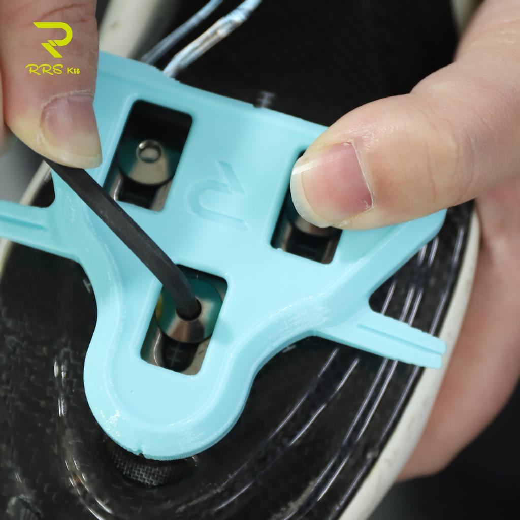 RRSKIT Road Bike Cleat Simple Adjustment Tool For Shimano SPD For LOOK K-E-O Road Cleats Lightweight Locking Shoes Cleat Tool 6