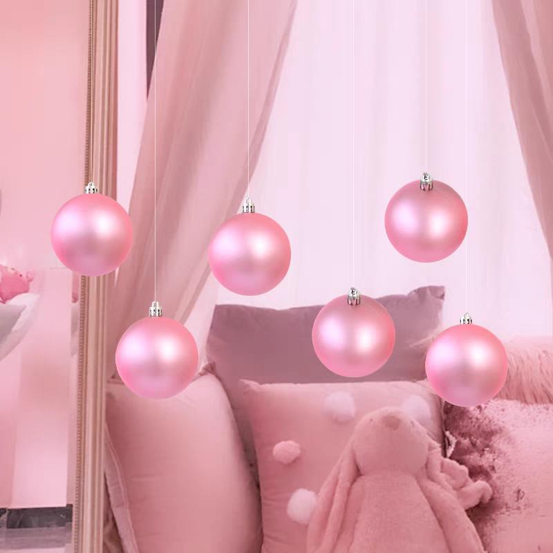 Mini Christmas Balls Set Xmas Tree Hanging Pendant Electroplated Christmas Balls Ornament for New Year Party Home Decoration