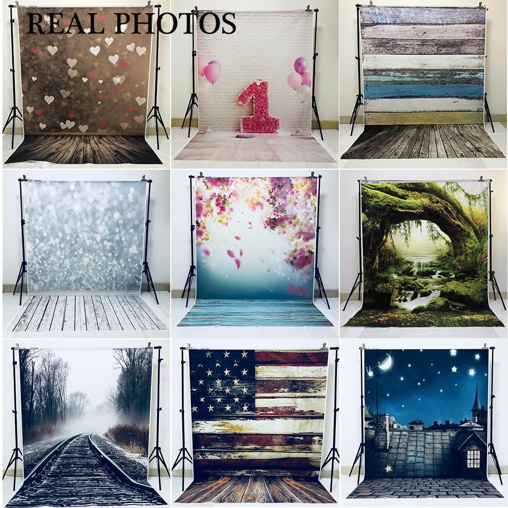 Garden House Bench Portrait Children Baby Photography Background Customized Vinyl Cloth Photographic Backdrops For Photo Studio