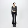 Autumn American retro low-rise flared pants slim-fitting and elastic all-match autumn and winter jeans women's new