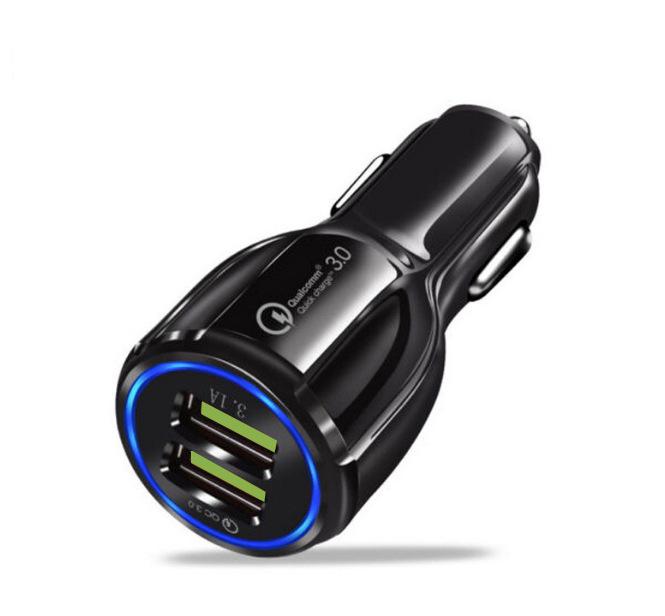 Bowling Ball Design Dual USB QC3.0 Fast Car Charger