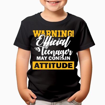Warnung Lustiges Geburtstagsgeschenk Teenager Jungen Mädchen T-Shirts #TA-21