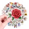 1030Pcs Kawaii Butterfly Plants Colored Pvc Adhesive Stickers Aesthetic Diy Phone Laptop Luggage Skateboard Graffiti Decals