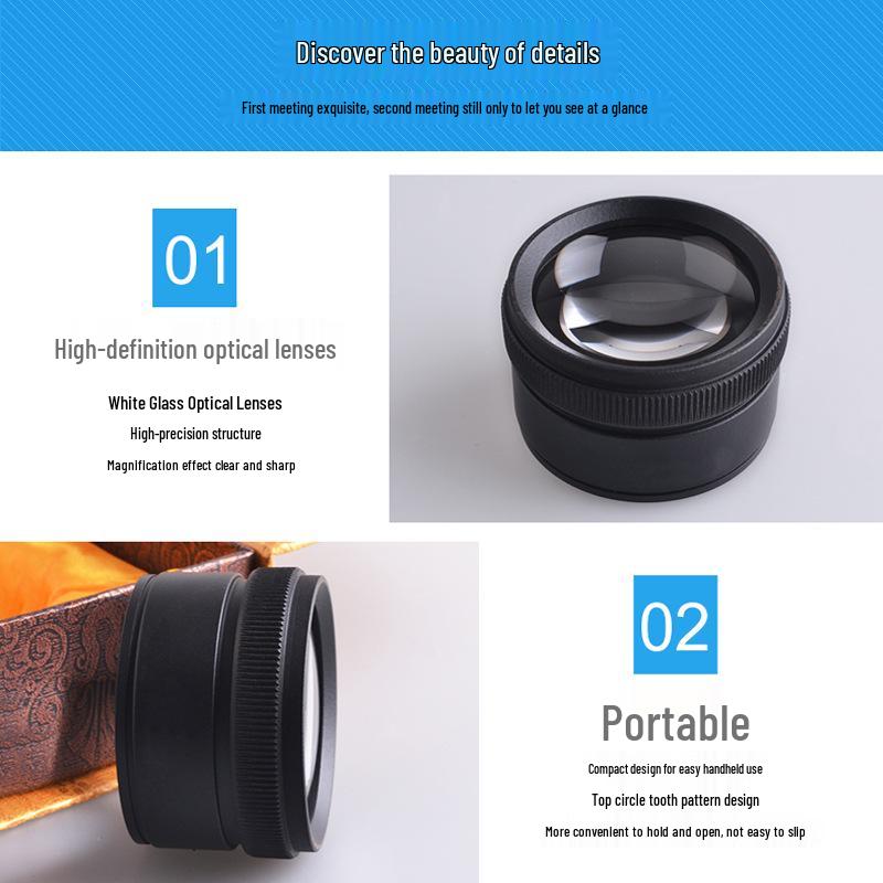 High-Power Handheld Magnifying Glass Set for Jewelry and Reading